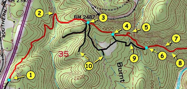 Stevens Trail Detail Map